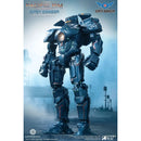 Pacific Rim: Ghost Ship Gipsy Danger Jaeger figure, number 34, standing in a blue-gray industrial environment. The image includes 'PACIFIC RIM', 'GIPSY DANGER', 'LEGENDARY', and 'XENON AGE' branding.