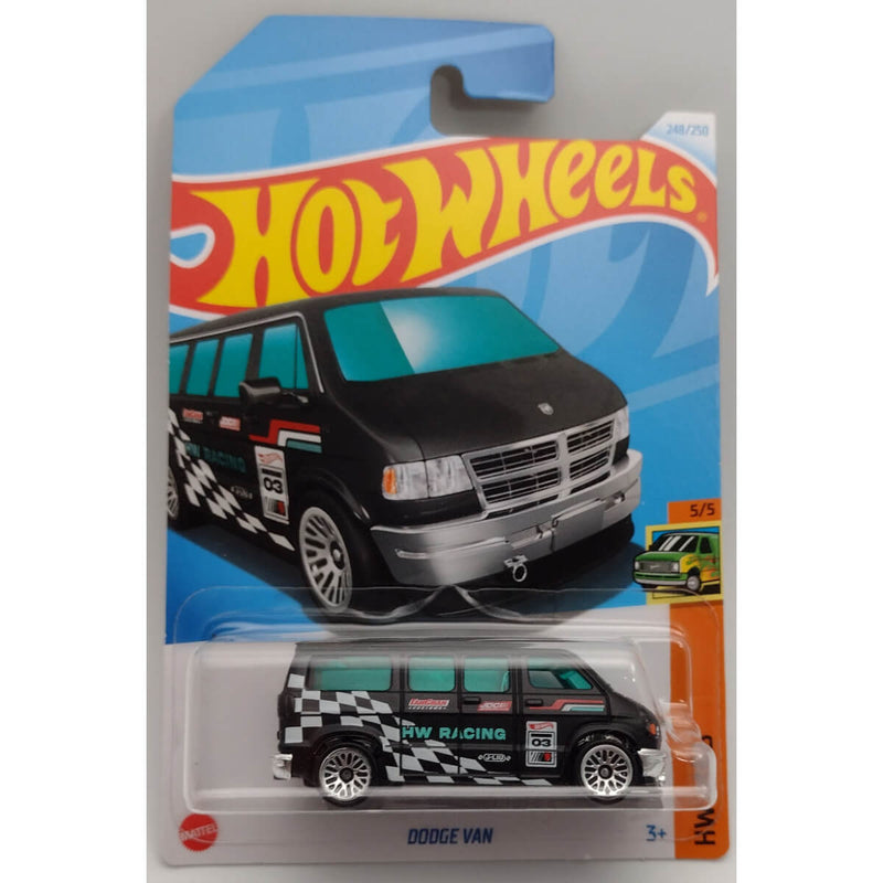 Hot Wheels 2024 Mainline HW Vans Series 1:64 Scale Diecast Cars (International Card) Dodge Van