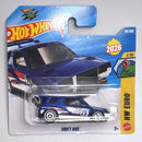 Hot Wheels Drift Box HW Euro 2026 die-cast toy car in its original blister card packaging, featuring a blue car with white and red graphics.
