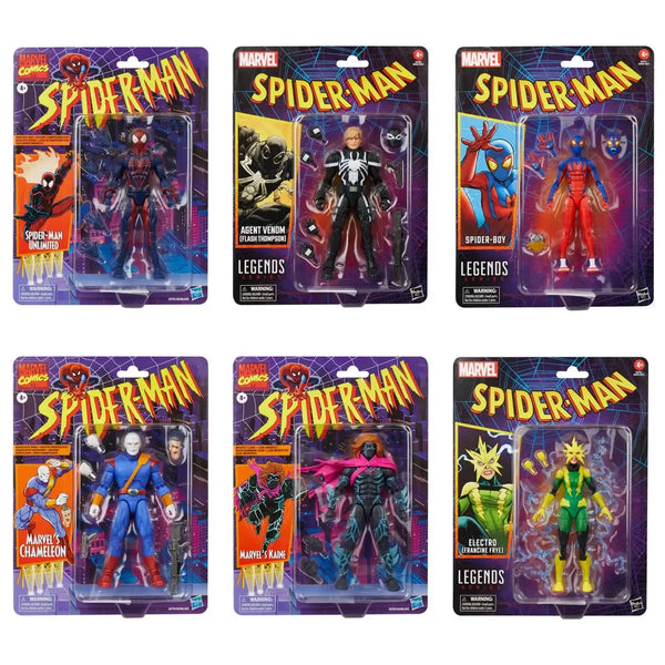 Spider-Man Retro 2025 6-Piece Collector's Bundle 6" Action Figures