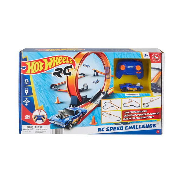 Hot Wheels Remote Control Speed Challenge 1:64 Scale Track Playset