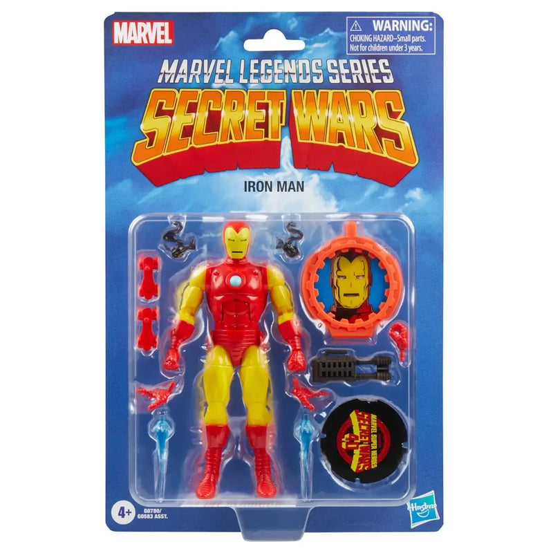 Secret Wars Marvel Legends 6-Piece Collector's Bundle 6-Inch Action Figures, Iron Man in package