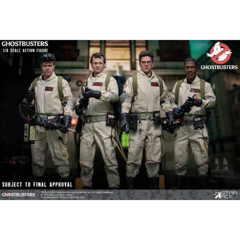 Egon Spengler Ghostbusters 1/6 Scale Collectible Action Figure - Star Ace, showing all Ghostbusters