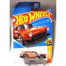Hot Wheels 'Gone Mad' die-cast toy car in its original blister card packaging, featuring an orange muscle wagon design.