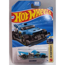 Hot Wheels haulerback toy car in packaging with blue and black design