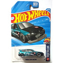 A Hot Wheels die-cast toy car of the Honda Civic Custom, shown in its original blister pack on a white background. 