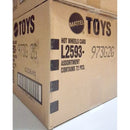 A brown cardboard box for Mattel Hot Wheels Cars, showing printed text including 'TOYS', 'MATTEL', 'L2593', and 'ASSORTMENT CONTAINS 72 PCS'.