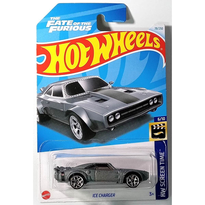 Hot Wheels 2024 Mainline HW Screen Time Series 1:64 Scale Diecast Cars (International Card) Ice Charger