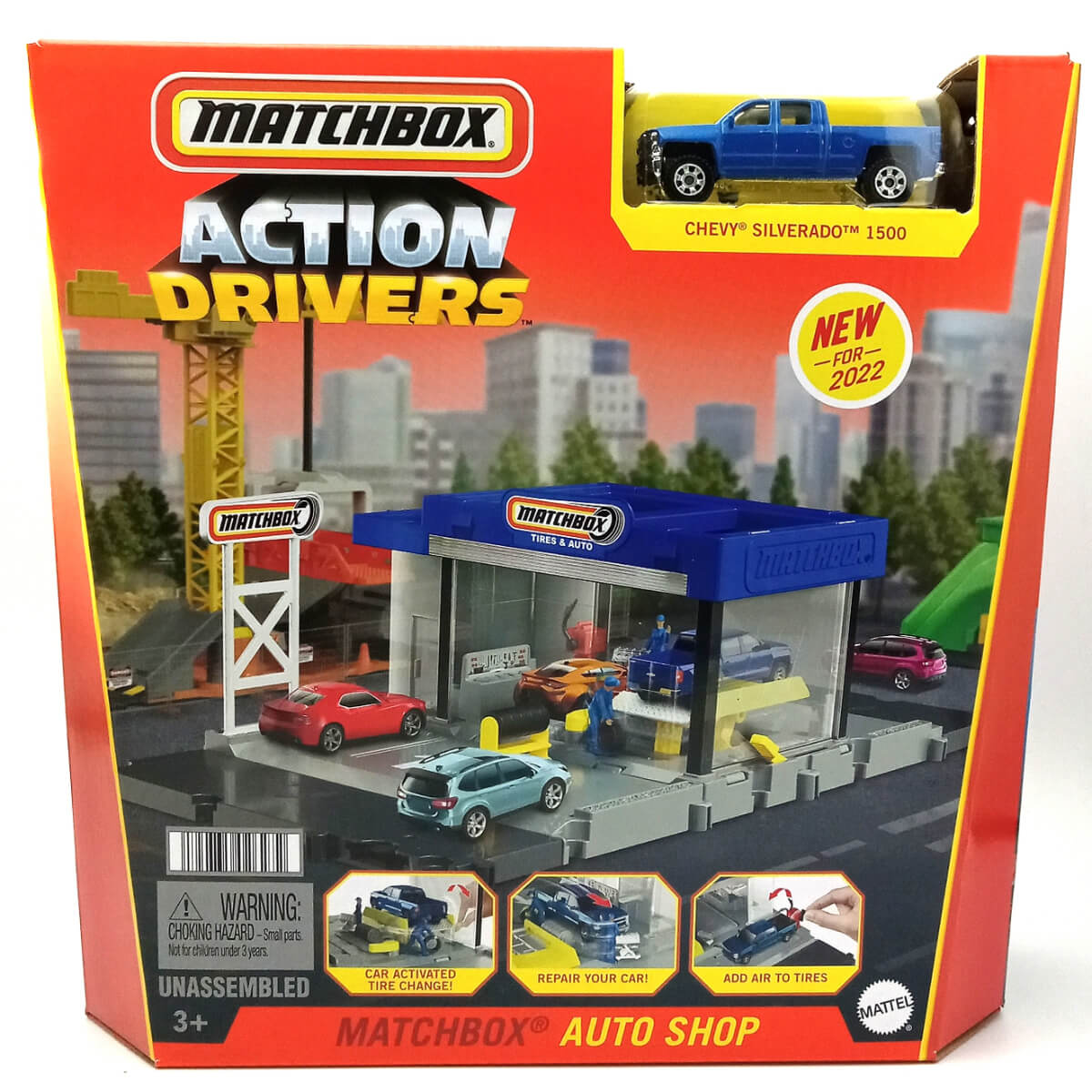 Matchbox Action Drivers Playsets with 1:64 Scale Diecast Car