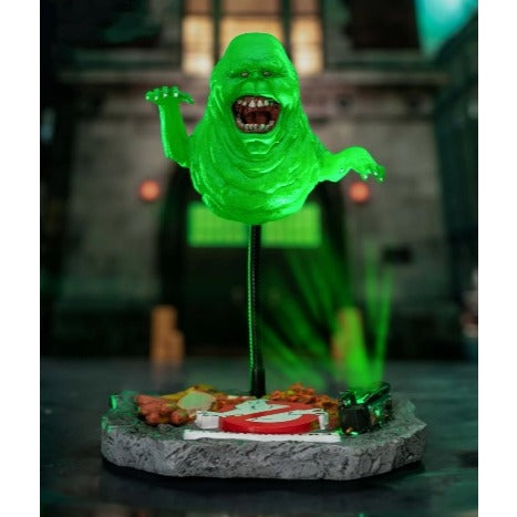 Slimer Ghostbusters 1/8 Scale Collectible Figure w/ Light-Up Ghost Trap - Star Ace, figure front