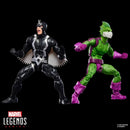 Two Marvel Legends action figures on a black background