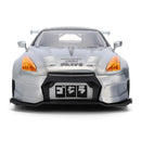 Model car with a detailed front view on a white background