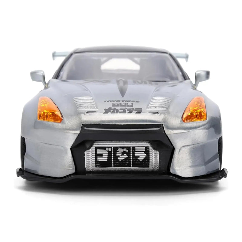 Model car with a detailed front view on a white background