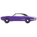 Johnny Lightning 2025 Muscle Cars USA (R1B), Mr. Norm's 1979 Dodge Super Bee, Plum Crazy w/Flat Black Roof & White Super Bee “C” Stripe 