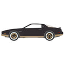 Johnny Lightning 2025 Muscle Cars USA (R1B), 1986 Pontiac Trans Am, Gloss Black w/Gold Lower 