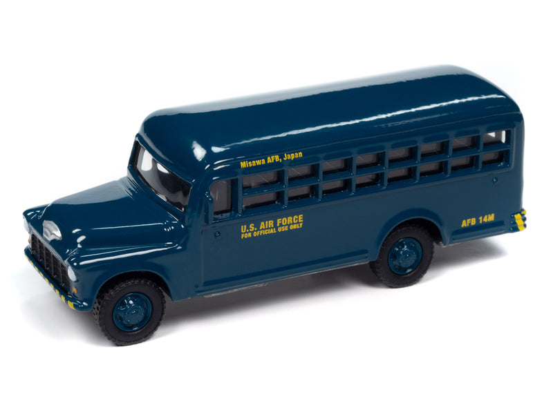 Johnny Lightning 2024 Military Command/Control Support Vehicles R2A 6-Piece Collector's Bundle, 1956 Chevy Bus