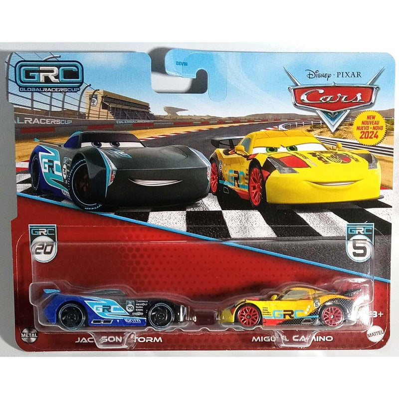 Pixar Cars Character Cars 1:55 Scale 2-Pack: Jackson Storm and Miguel Camino