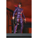 Karai Mercenary TMNT (Mirage Comics) 7 Inch Scale Action Figure standing on rooftop with bow and arrow in hand