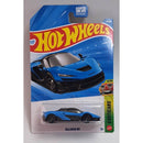 Hot Wheels McLaren W1 toy car in packaging on a white background