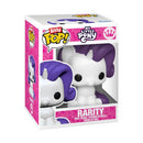 Funko Pop! packaging of Rarity from My Little Pony on a white background