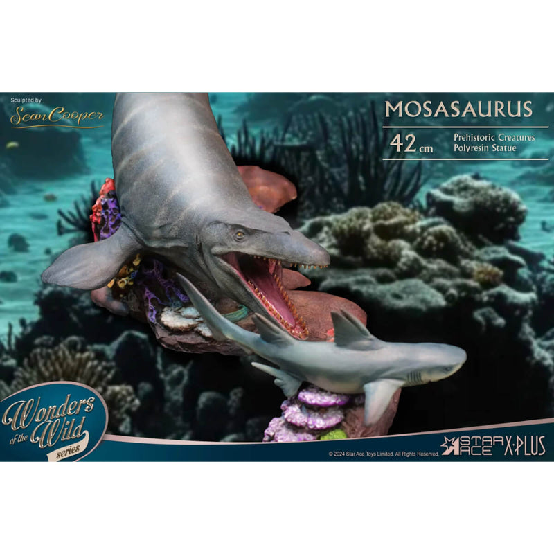 Star Ace X-Plus Wonders of the Wild Series Mosasaurus Polyresin Deluxe Statue