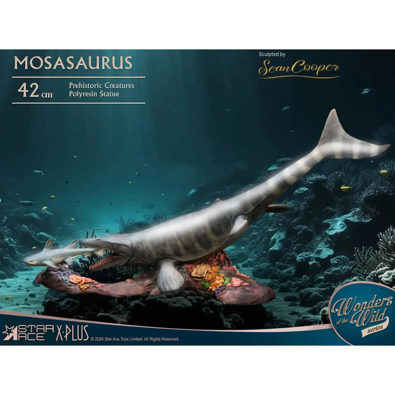 Star Ace X-Plus Wonders of the Wild Series Mosasaurus Polyresin Deluxe Statue