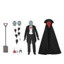 Ultimate Grandpa Munster NECA action figure with interchangeable face parts and accessories on a white background