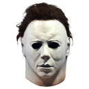 Halloween Michael Myers 1978 mask with brown hair on a white background