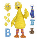 Action figure of a yellow character with interchangeable parts on a white background
