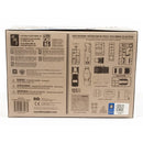 Back view of a model kit packaging with text and diagrams on a white background