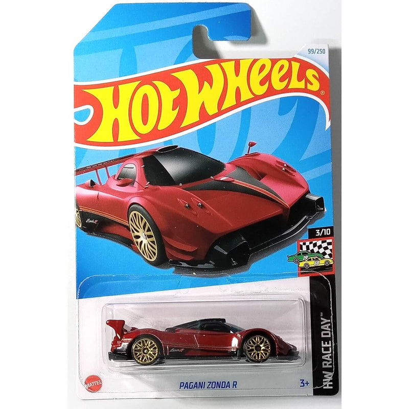 Hot Wheels 2024 Mainline HW Race Day Series 1:64 Scale Diecast Cars (International Card) Pagani Zonda R