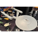 USS Enterprise Star Trek Strange New Worlds 1:1000 Scale Model Kit - Polar Lights:  outside of packaging on display