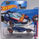 Hot Wheels toy car in its original blister card packaging, featuring the 'Punk Rod' model. The packaging displays a large graphic of the blue and white race car.