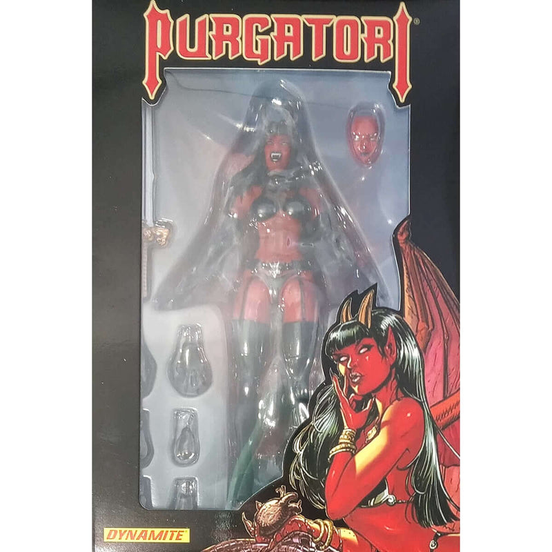 Executive Replicas Purgatori 6-Inch Action Figure Chaos Comics, front window of package