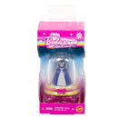 Barbie toy figure in a glass dome packaging with pink and blue design.