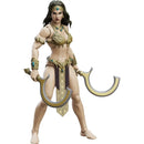 Queen of the Black Coast Action figure with armor and weapons on a white background