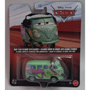 Toy van with headset in packaging featuring Disney Pixar Cars branding