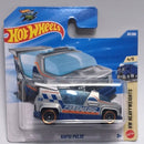 Hot Wheels Mattel HW Heavyweights Rapid Pulse toy truck in its original blister card packaging, featuring a silver and blue ambulance-style truck with orange accents.