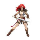 Red Sonja Epic H.A.C.K.S. 1:12 Scale Action Figure - Boss Fight Studio, figure has mouth open and holding sword