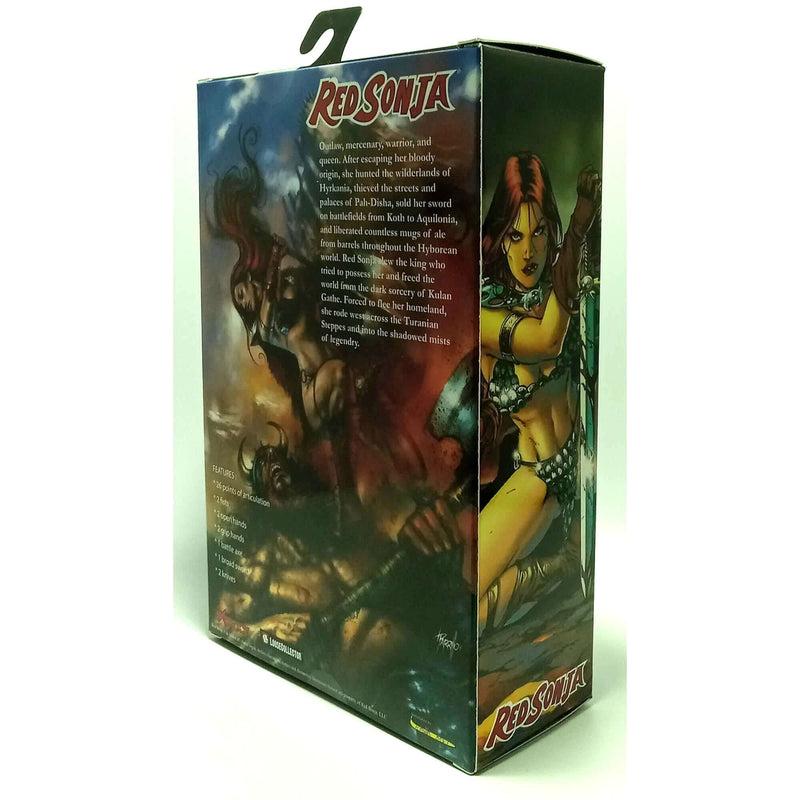 Executive Replicas Red Sonja 6-Inch Action Figure Back of Package