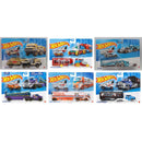 Hot Wheels 2023 Super Rigs (Mix 3) 1:64 Scale Die-cast Hauler and Vehicle Set