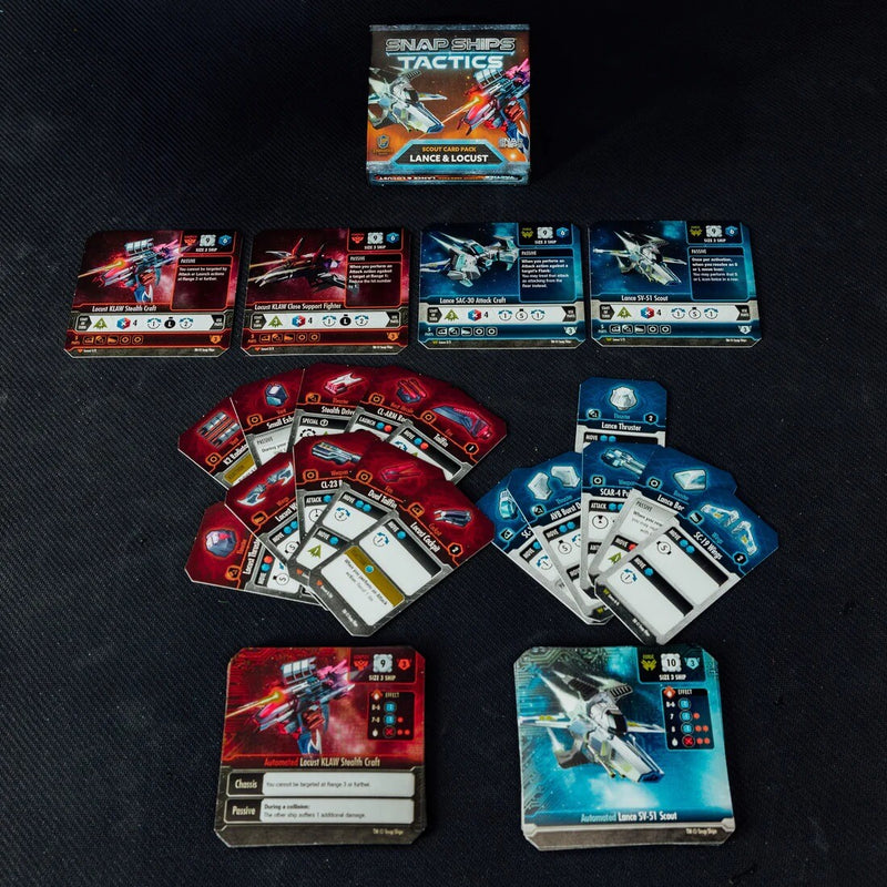 Snap Ships Tactics Scout Ships & Cards Expansions Build-To-Battle, Scout Card Pack