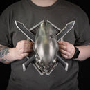 Elite Skull Wall Mount Halo Legendary Icon Sculpture - Grunt Edition, size comparison