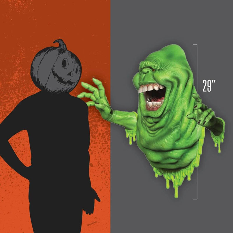 Ghostbusters Wall Decor 3-Piece Bundle - Trick Or Treat Studios, Slimer Wlallbreaker showing size measurements