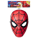 Red Spider-Man mask with packaging on a white background