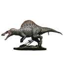 Jurassic Park Spinosaurus 1:35 Scale Model Kit from X-Plus (Reissue) with a prominent spiny back on a white background