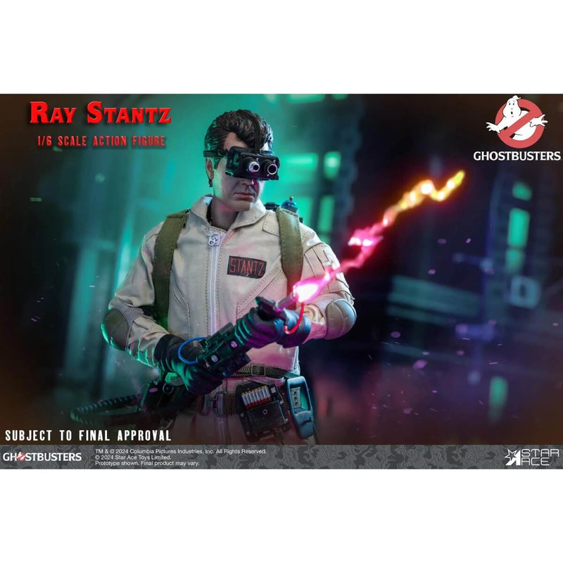 Ray Stantz Ghostbusters (1984) 1/6 Scale Action Figure - Star Ace, Unpackaged firing proton weapon