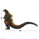 Godzilla Toy figure of a creature with measurements on a white background
