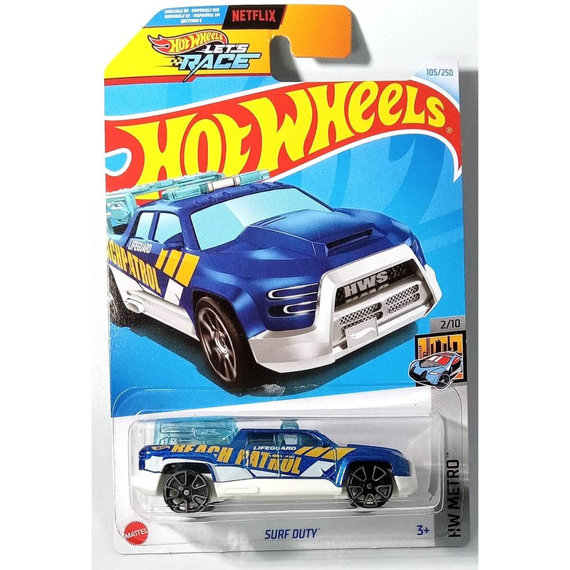 Hot Wheels 2024 Mainline HW Metro Series 1:64 Scale Diecast Cars (International Card) Surf Duty