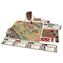 The Texas Chainsaw Massacre The Game, board game laid out with cards, rules, player markers